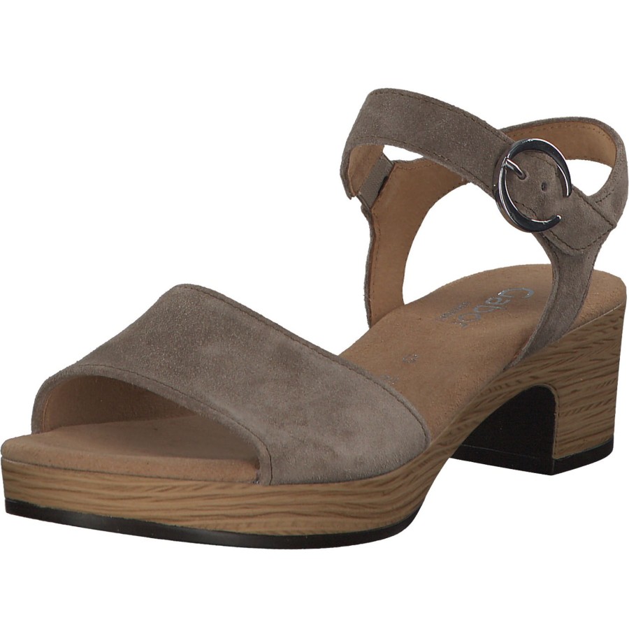 Damen Gabor | Gabor Comfort 22.071, Plateau-Sandaletten, Damen, Sesamo