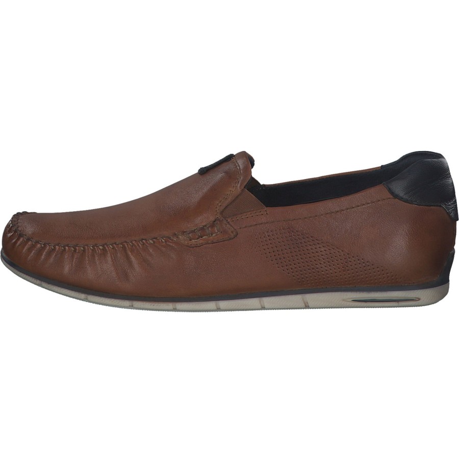 Herren Bugatti | Bugatti Chesley A2X6A, Sportliche Slipper, Herren, Cognac