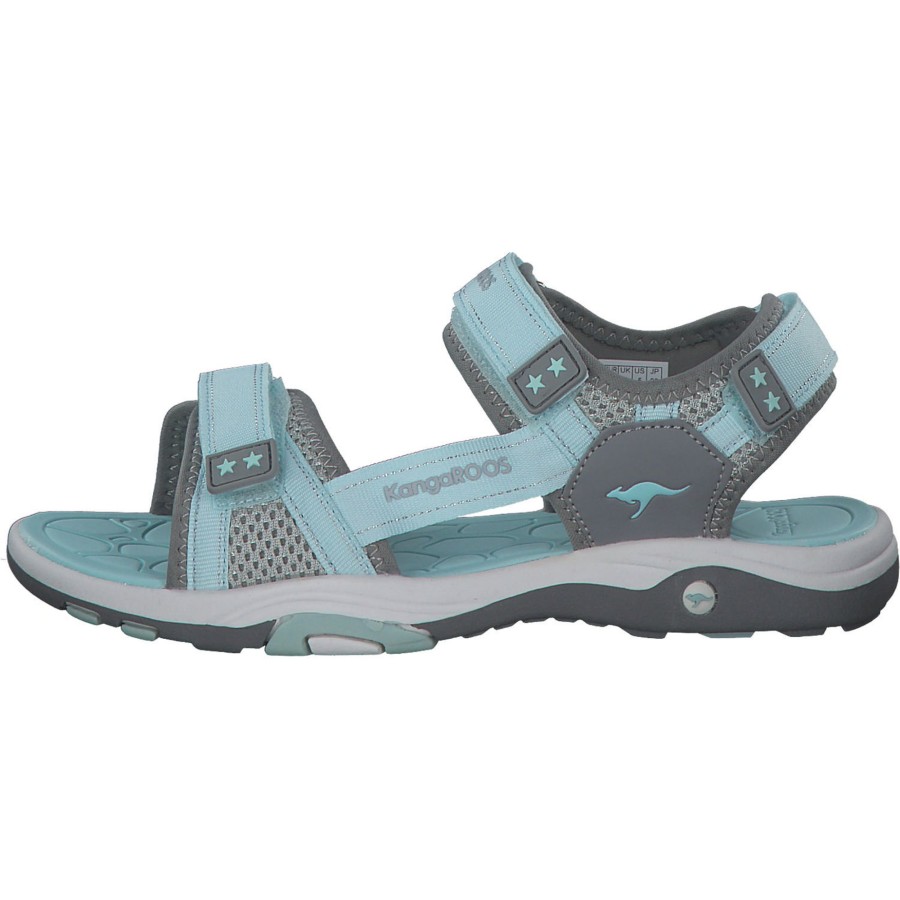 Kinder KangaROOS | Kangaroos K-Leni Kira 10045, Sandalen (Kinder), Kinder, Tu00Fcrkis/Grau