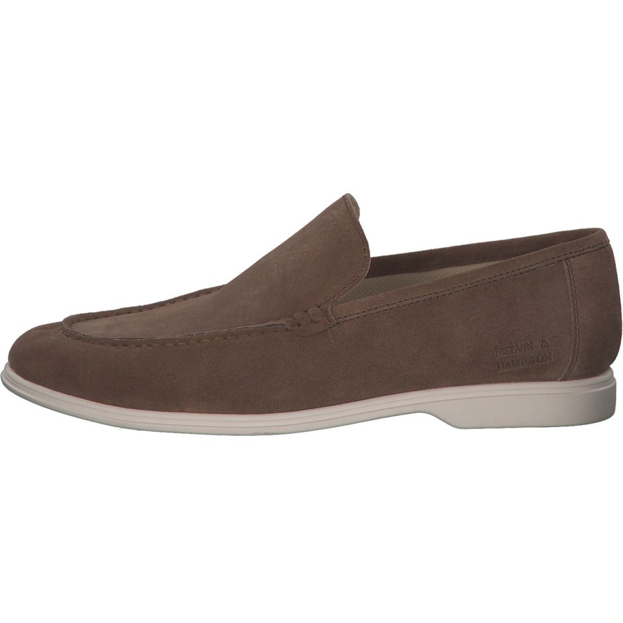 Herren Melvin&Hamilton | Melvin&Hamilton Earl 1, Sportliche Slipper, Herren, Suede Pattini Cognac