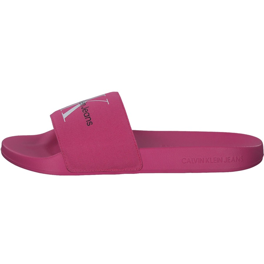 Damen Calvin Klein | Calvin Klein Yw0Yw00103, Badeschuhe, Damen, Raspberry Sorbet