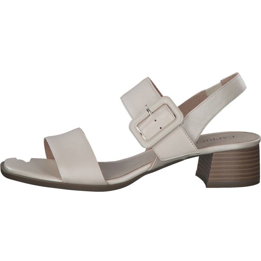 Damen Caprice | Caprice 28211, Plateau-Sandaletten, Damen, Cream Perlato