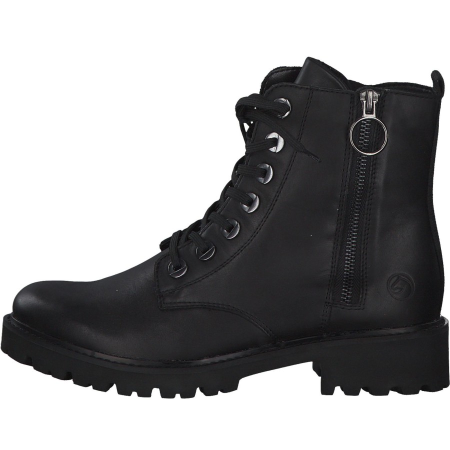 Damen Remonte | Remonte D8671, Schnu00Fcrstiefeletten, Damen, Schwarz