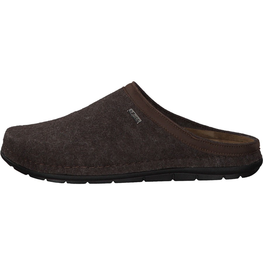 Herren Rohde | Rohde 6740, Filzpantoffeln, Herren, Braun (Espresso/Walnut)