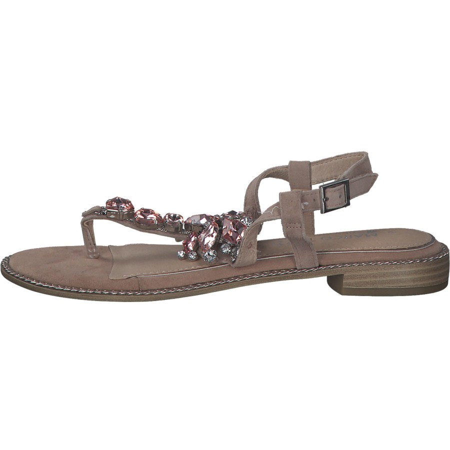 Damen Marco Tozzi | Marco Tozzi 88100, Klassische Sandalen, Damen, Rosa/Beige Comb