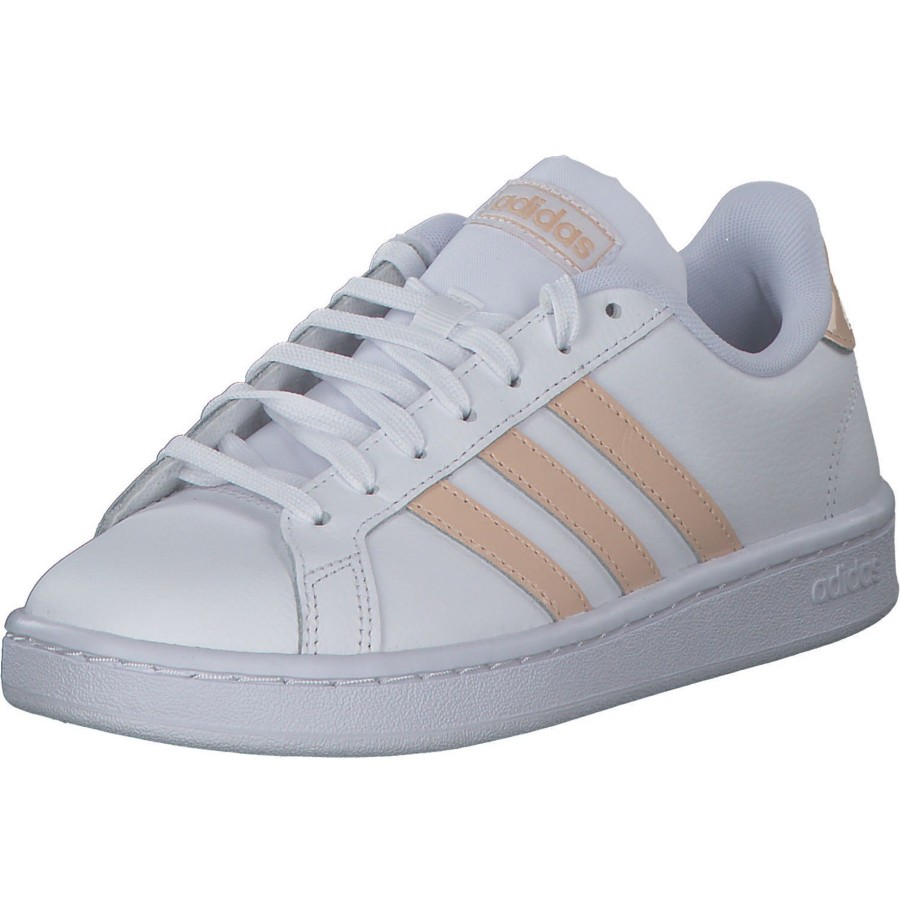 Damen adidas core | Adidas Core Grand Court, Sneakers Low, Damen, Weiu00Df Lachs