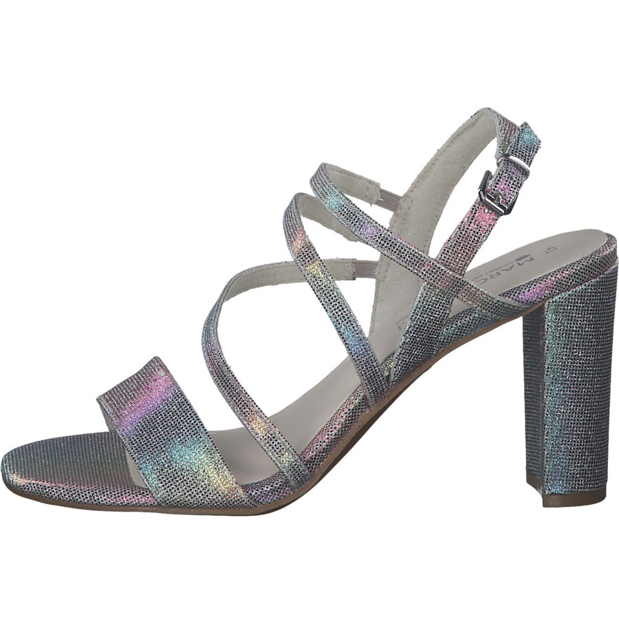 Damen Marco Tozzi | Marco Tozzi 88304, Plateau-Sandaletten, Damen, Rainbow Met.