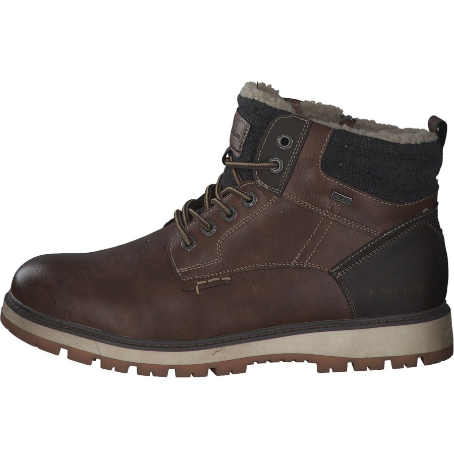 Herren Tom Tailor | Tom Tailor 4282106, Boots, Herren, Khaki/Cognac