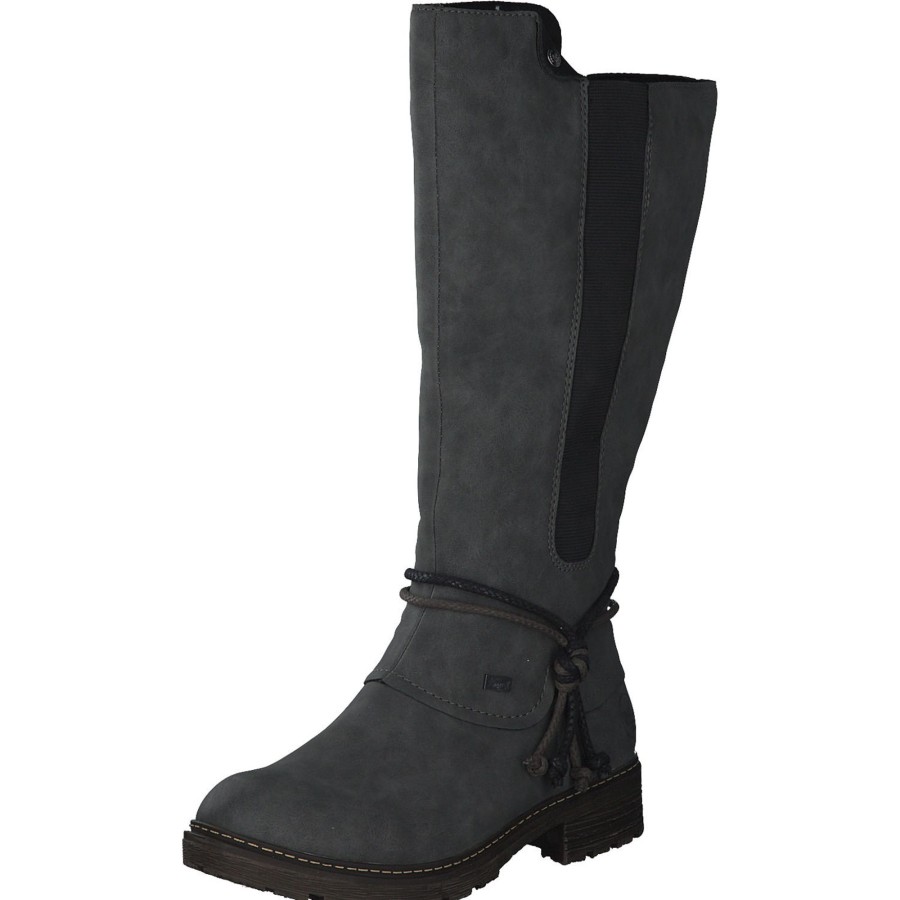 Damen Rieker | Rieker Z4774, Overknee-Stiefel, Damen, Grau