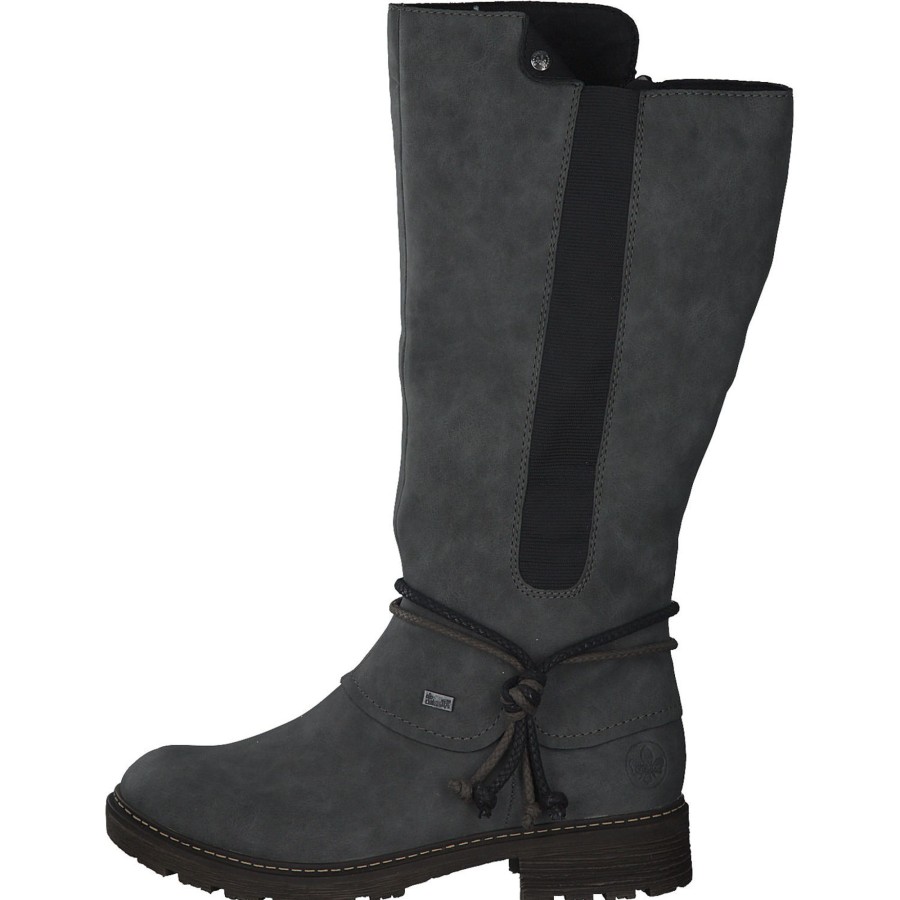 Damen Rieker | Rieker Z4774, Overknee-Stiefel, Damen, Grau