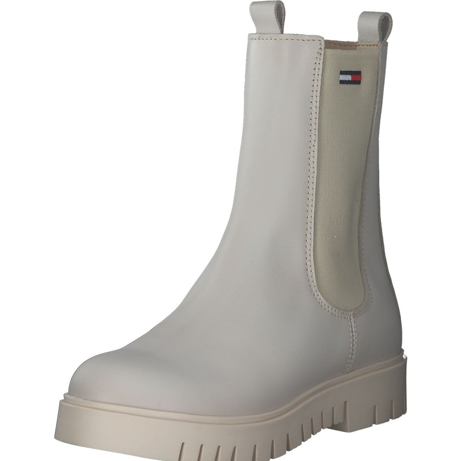 Damen Tommy Hilfiger | Tommy Hilfiger En0En01990, Chelsea Boots, Damen, Beige (Ivory)