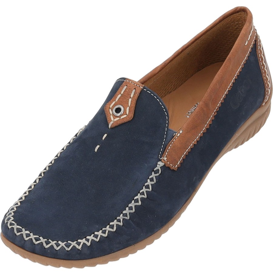 Damen Gabor | Gabor Comfort 26.090, Mokassins, Damen, Blue/New Whisky