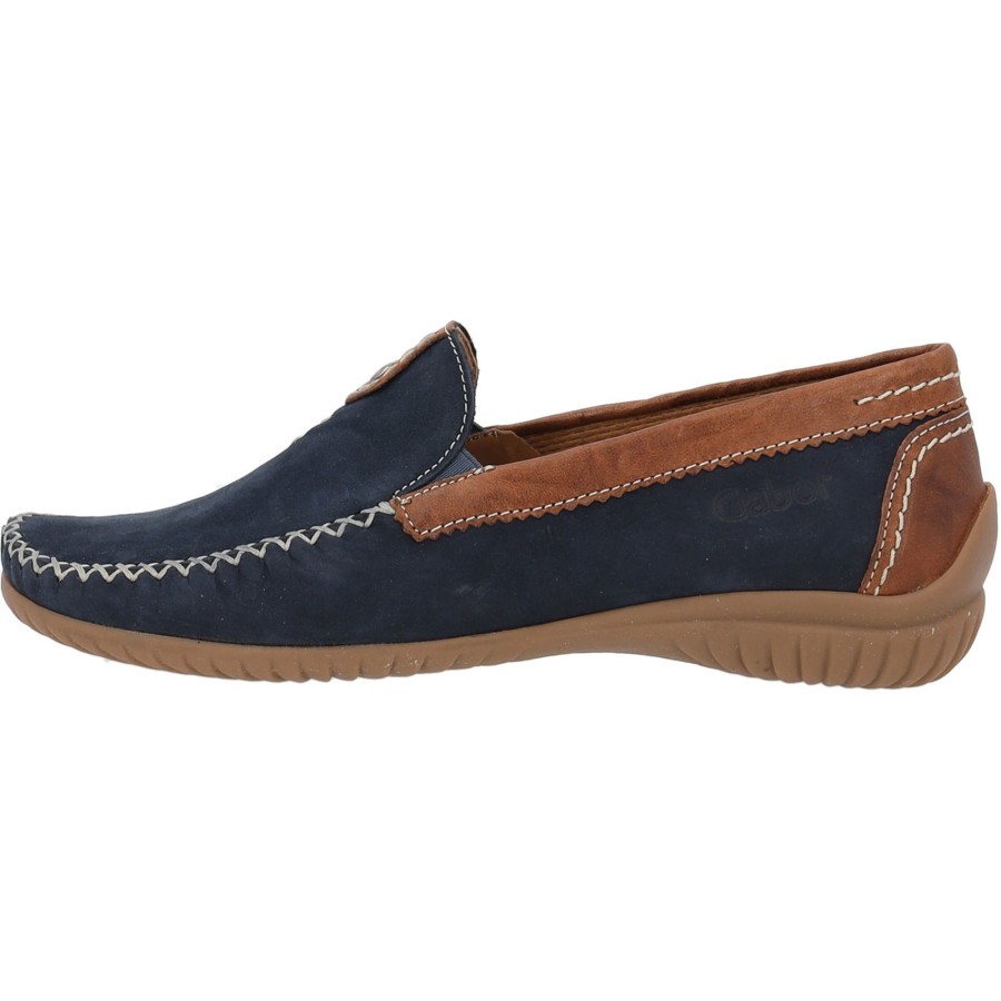 Damen Gabor | Gabor Comfort 26.090, Mokassins, Damen, Blue/New Whisky