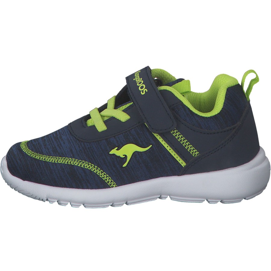 Kinder KangaROOS | Kangaroos Ky-Chummy Ev 02078 M, Sneakers Low, Kinder, Blau (Dk Navy/Lime)