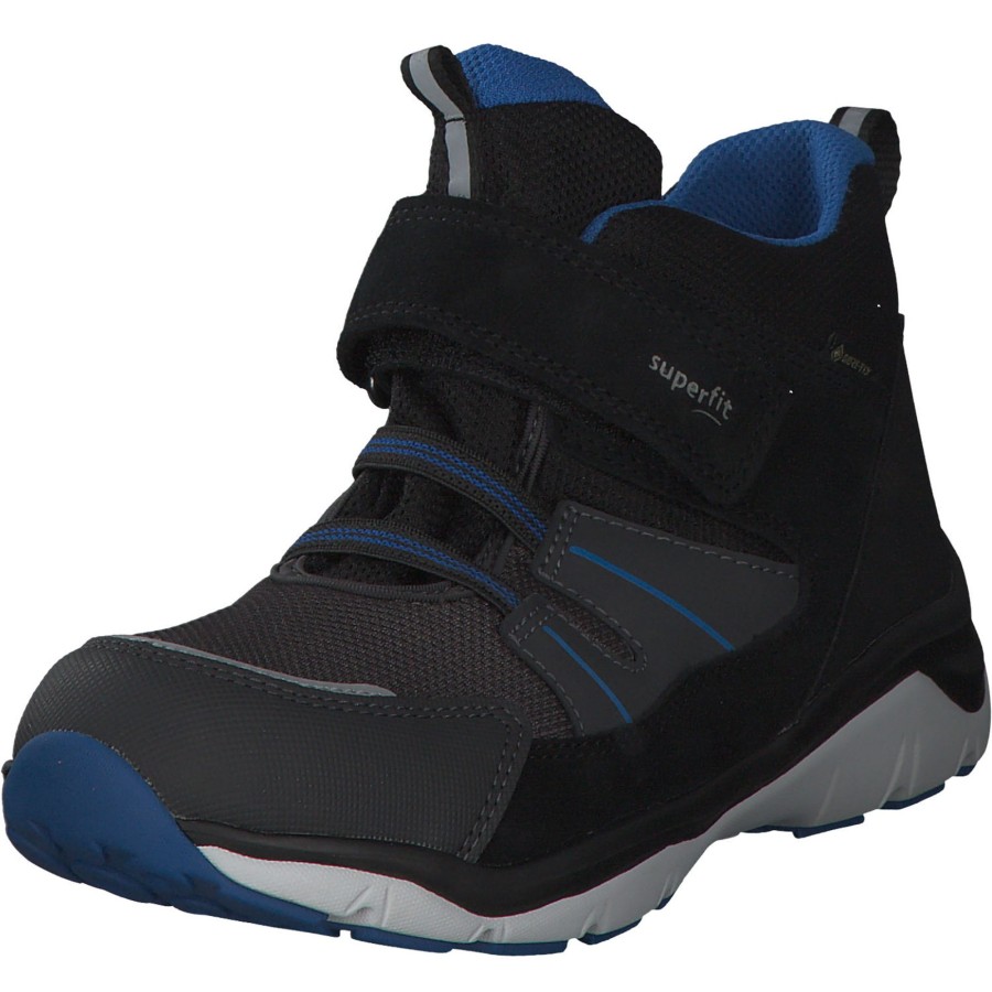 Kinder Superfit | Superfit Sport5 00247, Stiefeletten (Kinder), Kinder, Schwarz Blau