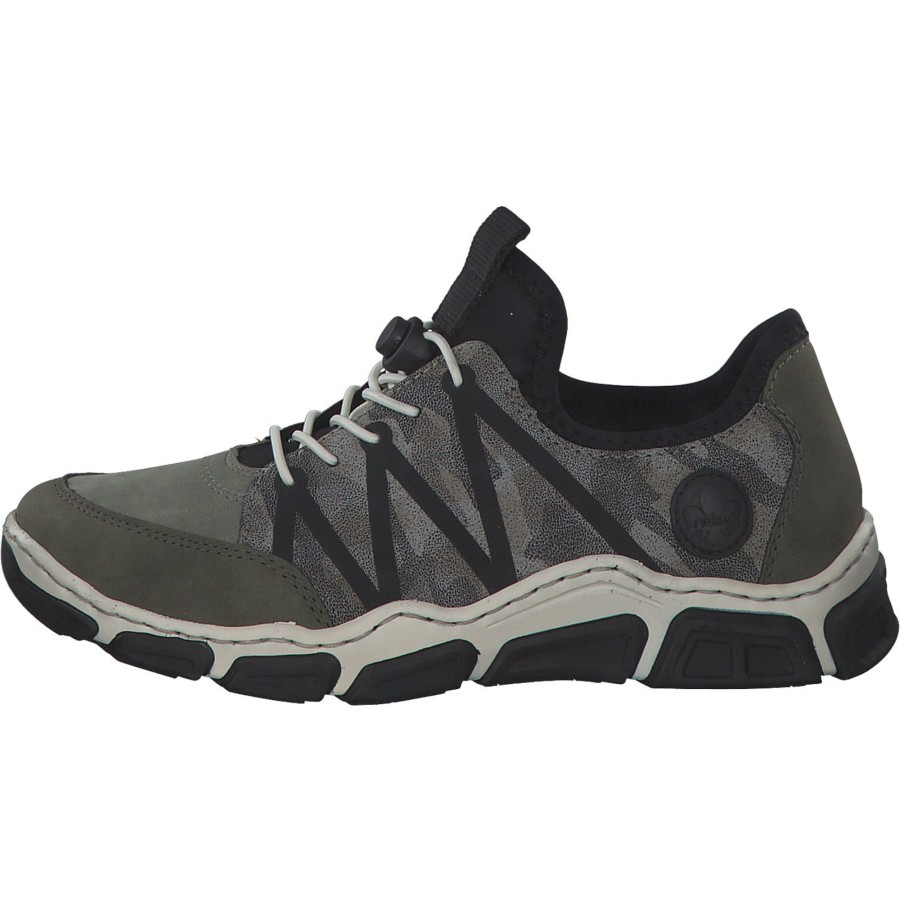 Herren Rieker | Rieker L0657, Schnu00Fcrschuhe, Liane/Schilf/Negro/Stein-Camo/