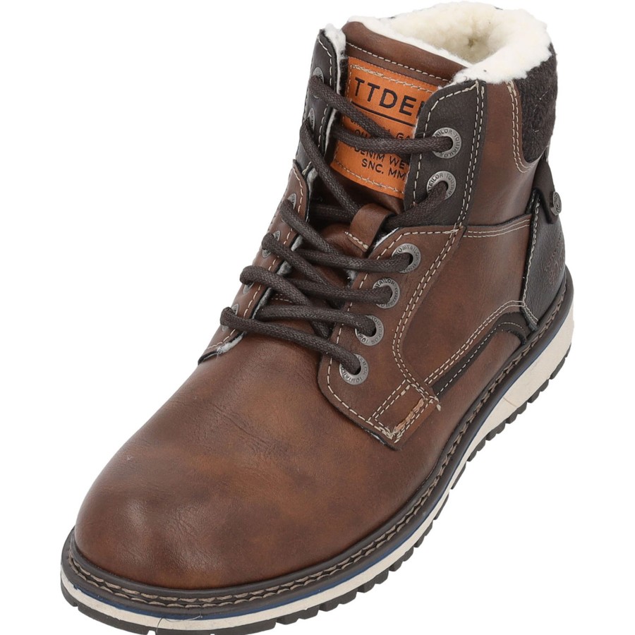 Herren Tom Tailor | Tom Tailor 4280530, Stiefel, Herren, Braun (Cognac)