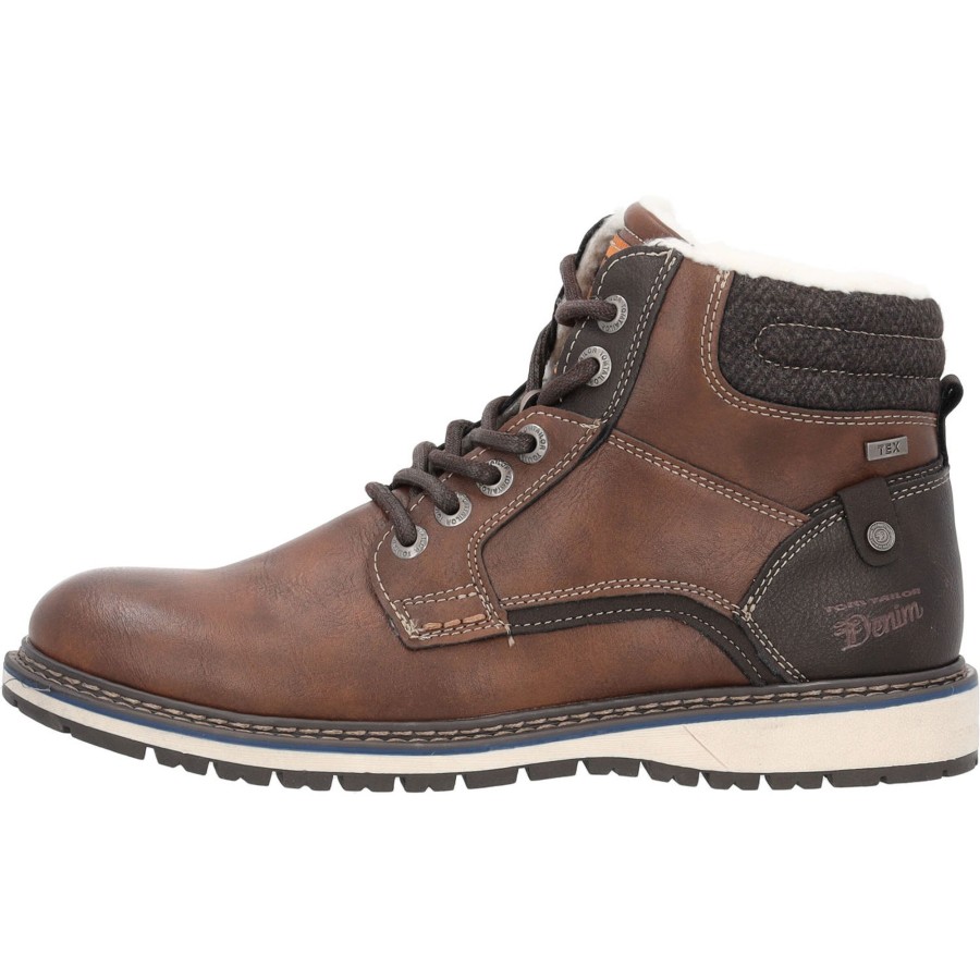 Herren Tom Tailor | Tom Tailor 4280530, Stiefel, Herren, Braun (Cognac)