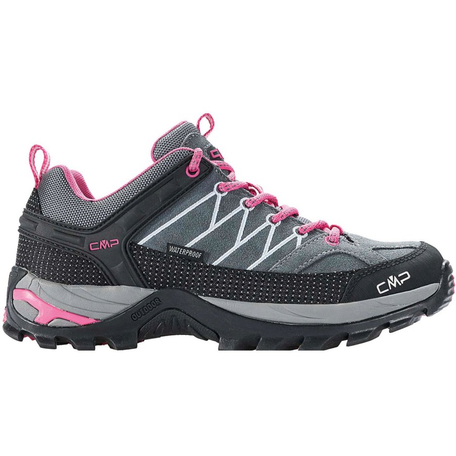 Damen CMP | Cmp Rigel Low Trekking Wp 3Q13246, Trekkingschuhe, Damen, Grey-Fuxia-Ice