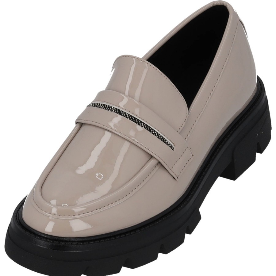 Damen s. Oliver | S. Oliver 24705, Mokassins, Damen, Taupe Patent