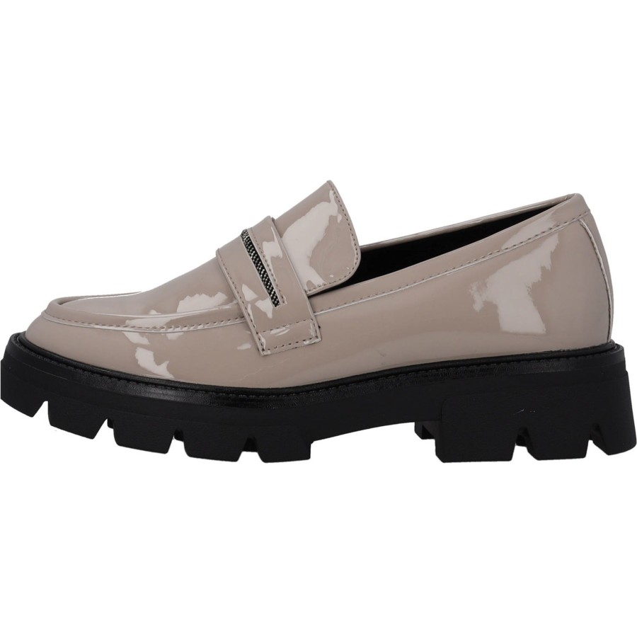 Damen s. Oliver | S. Oliver 24705, Mokassins, Damen, Taupe Patent