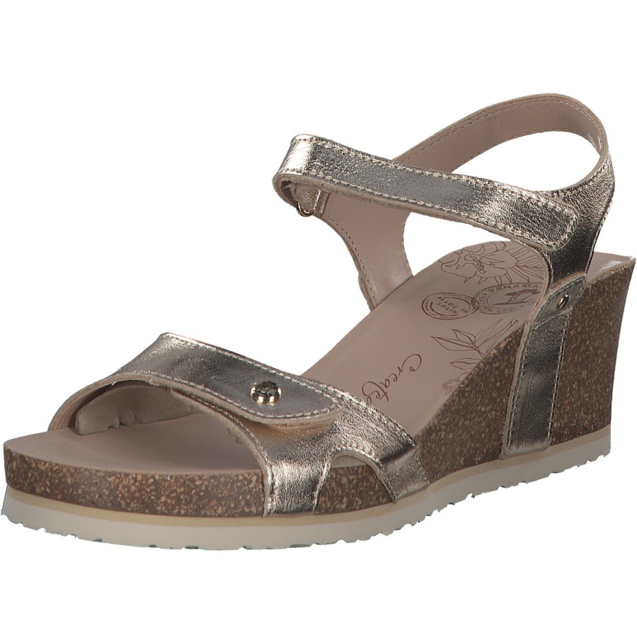 Damen Panama Jack | Panama Jack Julia Shine B, Keilsandaletten, Damen, Oro Gold