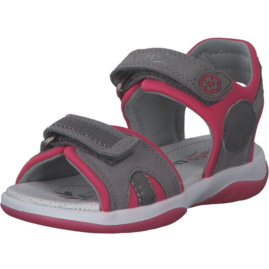 Kinder Superfit | Superfit Sunny 06127, Sandalen (Kinder), Kinder, Hellgrau/Pink