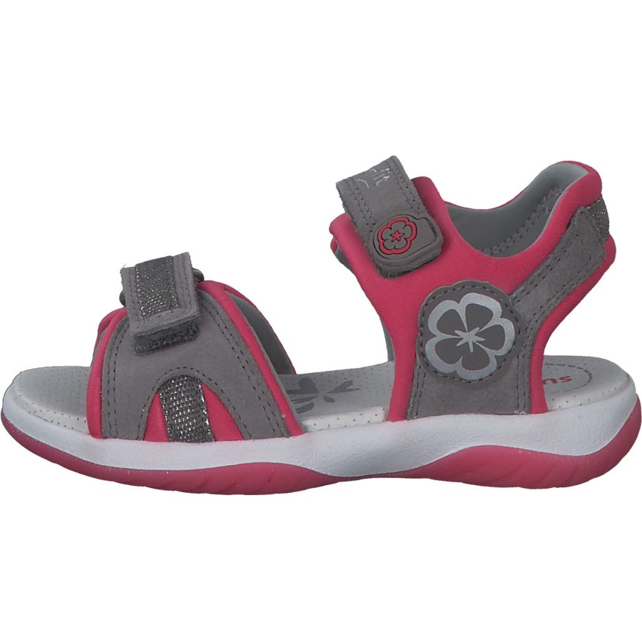 Kinder Superfit | Superfit Sunny 06127, Sandalen (Kinder), Kinder, Hellgrau/Pink