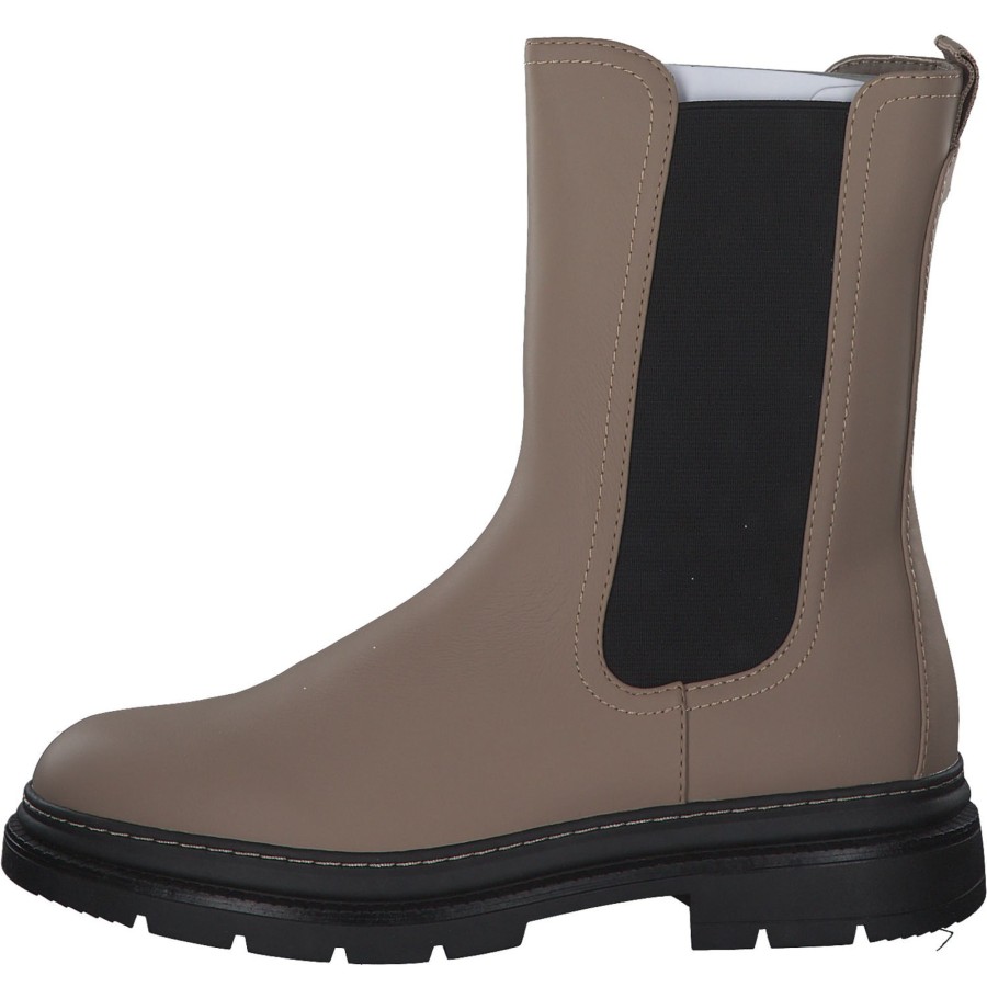 Damen Tamaris | Tamaris 25452, Chelsea Boots, Damen, Taupe/Schwarz