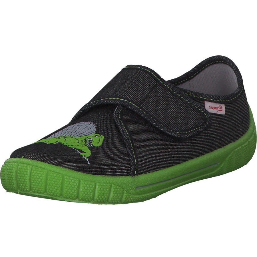 Kinder Superfit | Superfit Bill 00278, Hausschuhe, Kinder, Schwarz/Gru00Fcn (Dino)