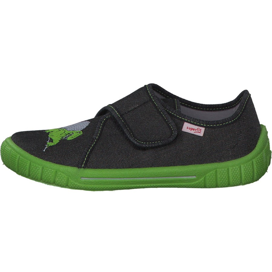 Kinder Superfit | Superfit Bill 00278, Hausschuhe, Kinder, Schwarz/Gru00Fcn (Dino)