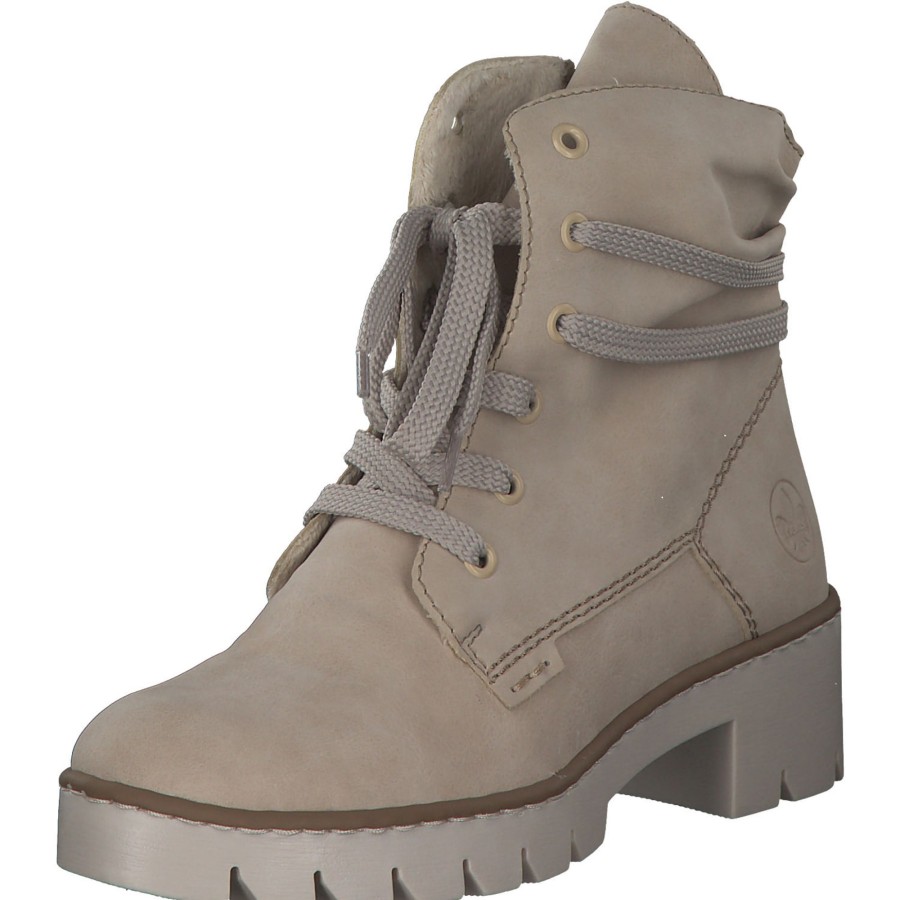 Damen Rieker | Rieker X5717, Stiefeletten, Damen, Beige