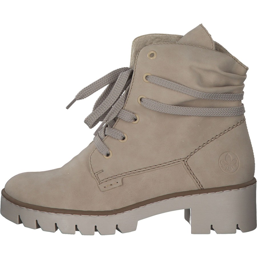 Damen Rieker | Rieker X5717, Stiefeletten, Damen, Beige