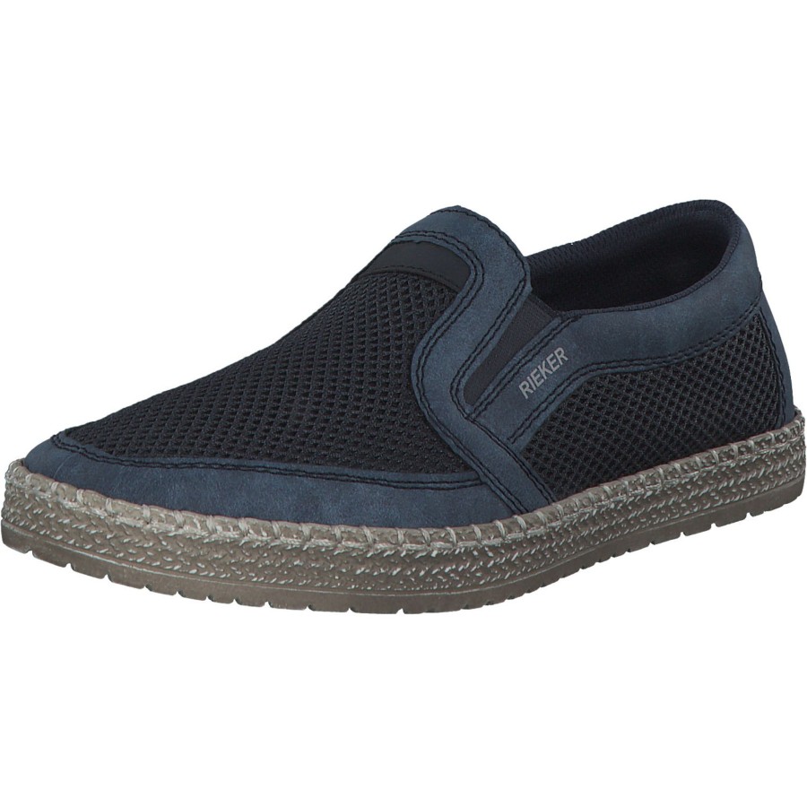 Herren Rieker | Rieker B5264, Sportliche Slipper, Herren, Baltik/Atlantis/Pazifik