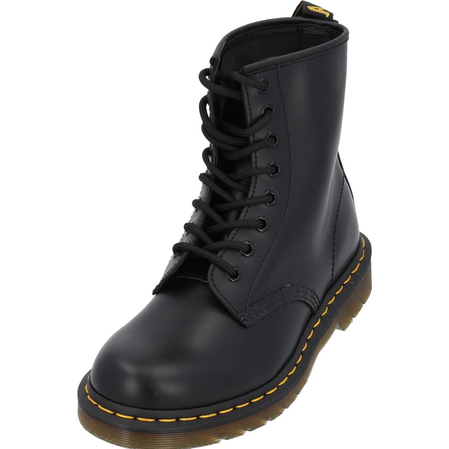 Damen Dr. Martens | Dr. Martens 1460Z Dmc, Schnu00Fcrstiefel, Schwarz (Black Smooth)