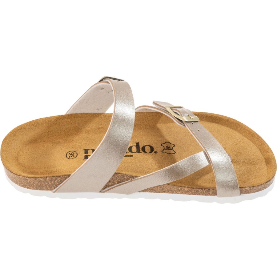 Damen Palado | Palado Cres 0468, Pantoletten, Damen, Beige/Metallic