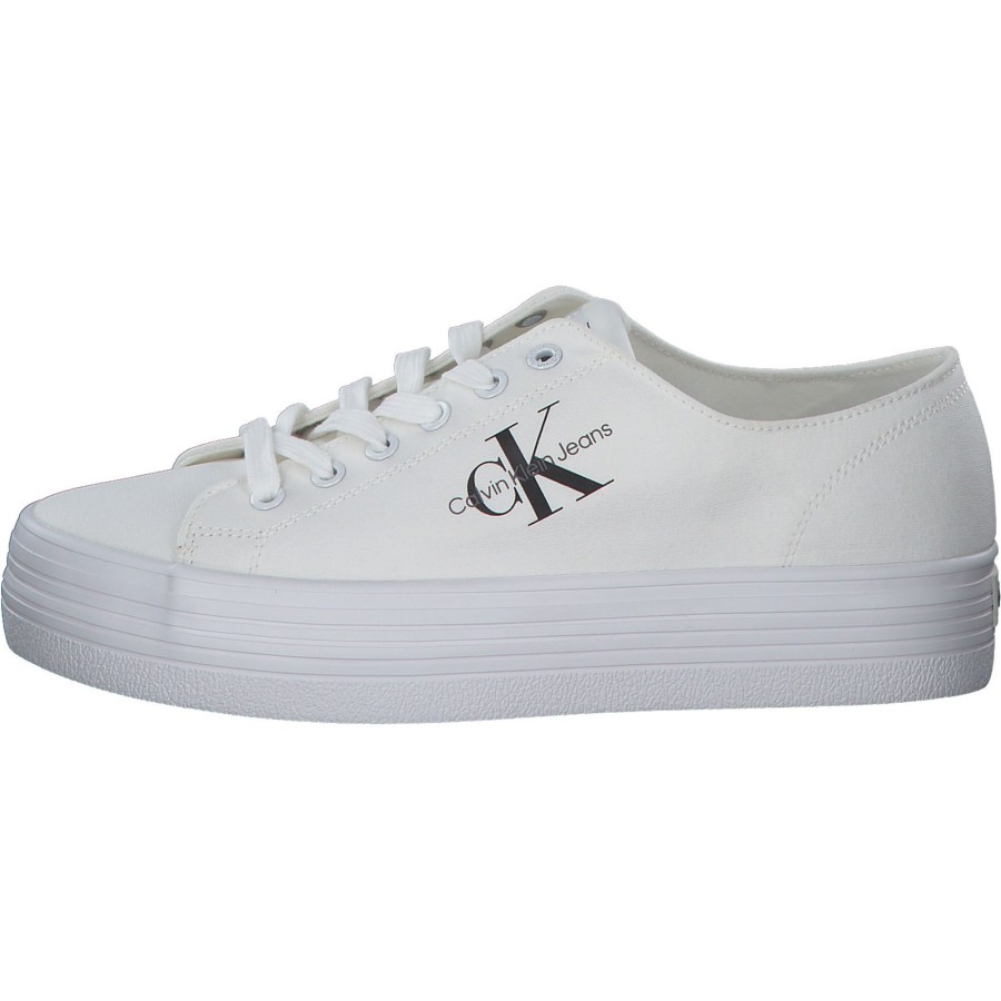 Damen Calvin Klein | Calvin Klein Yw0Yw01030, Schnu00Fcrschuhe, Damen, White