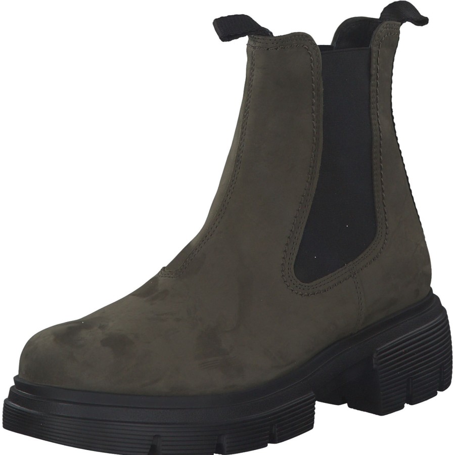 Damen Paul Green | Paul Green 9894, Chelsea Boots, Damen, Oliv