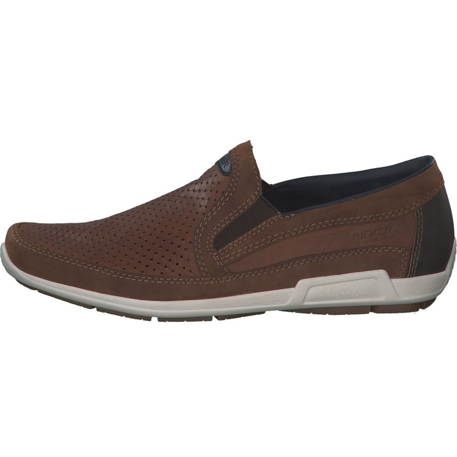 Herren Rieker | Rieker 09055, Sportliche Slipper, Herren, Reh/Muskat/Lake/Tabak