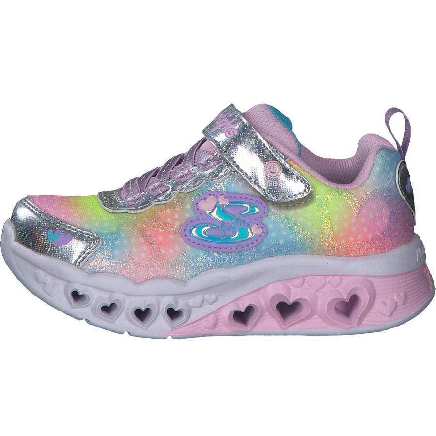 Kinder Skechers | Skechers 302315L, Sneakers Low, Kinder, Silver Mesh/Multi