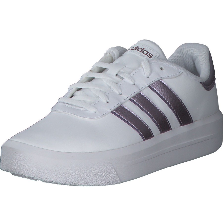 Damen adidas core | Adidas Core Court Platform, Sneakers Low, Damen, White Berry Metallic