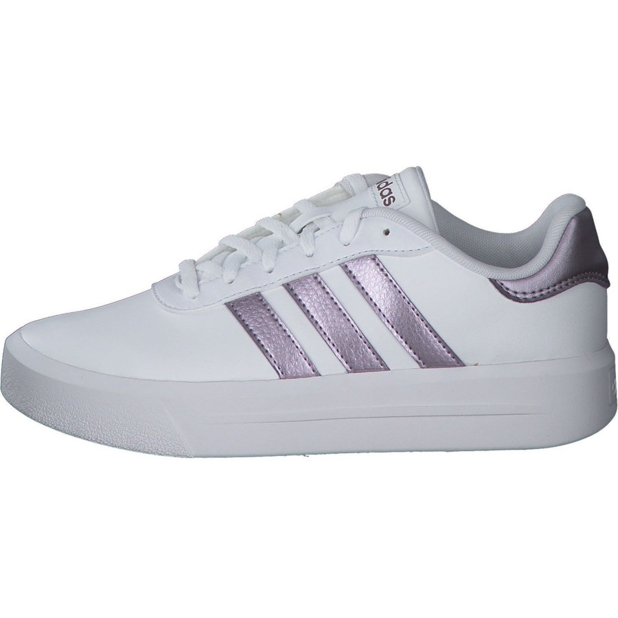 Damen adidas core | Adidas Core Court Platform, Sneakers Low, Damen, White Berry Metallic