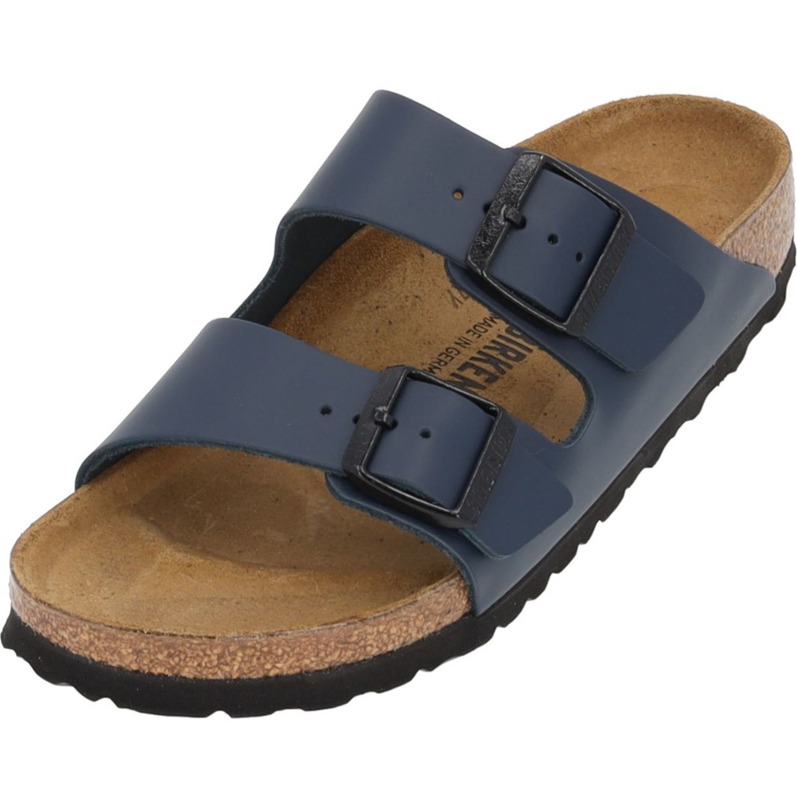 Damen Birkenstock | Birkenstock Arizona Nl Schmal, Pantoletten, Blau (Blau)