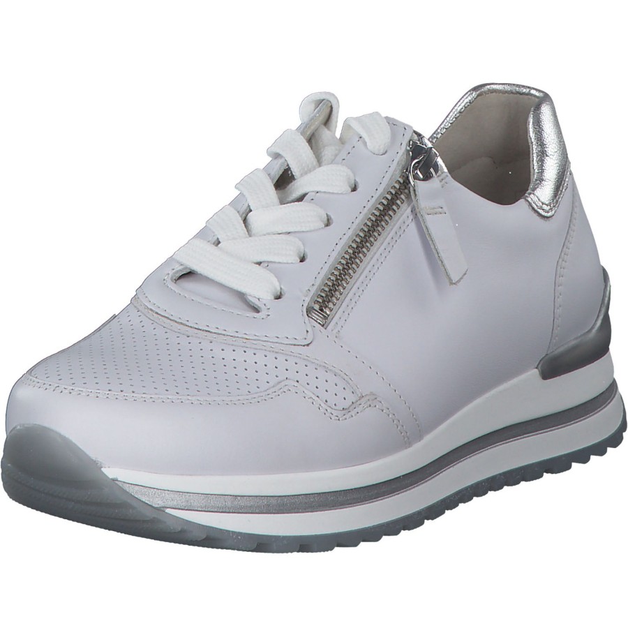 Damen Gabor | Gabor 26.528, Sneakers Low, Damen, Weiss/Silber (Perf)