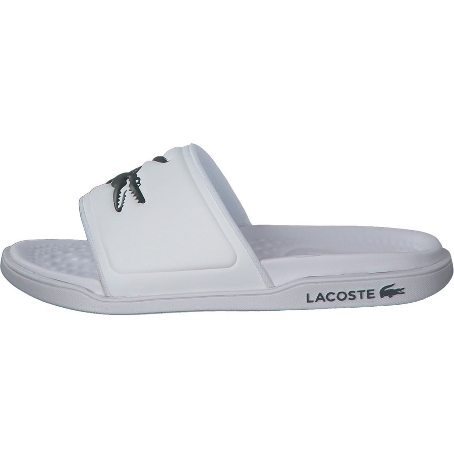 Herren Lacoste | Lacoste Croco Dualisate 43Cfa0040, Pantoletten & Badeschuhe, Weiu00Df