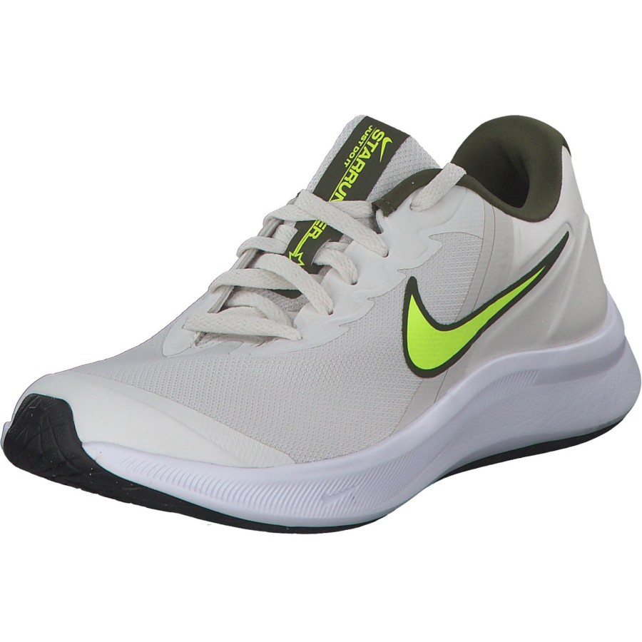 Herren Nike | Nike Star Runner 3 Da2776 M, Sneakers Low, Herren, Phantom/Volt-Rough Green-White