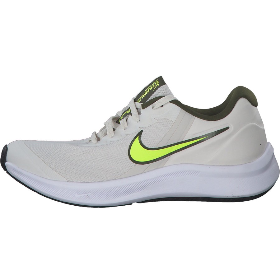 Herren Nike | Nike Star Runner 3 Da2776 M, Sneakers Low, Herren, Phantom/Volt-Rough Green-White