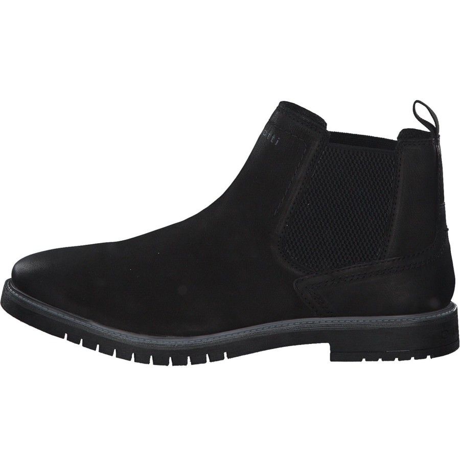 Herren Bugatti | Bugatti Caj 83731, Chelsea Boots, Herren, Black / Black