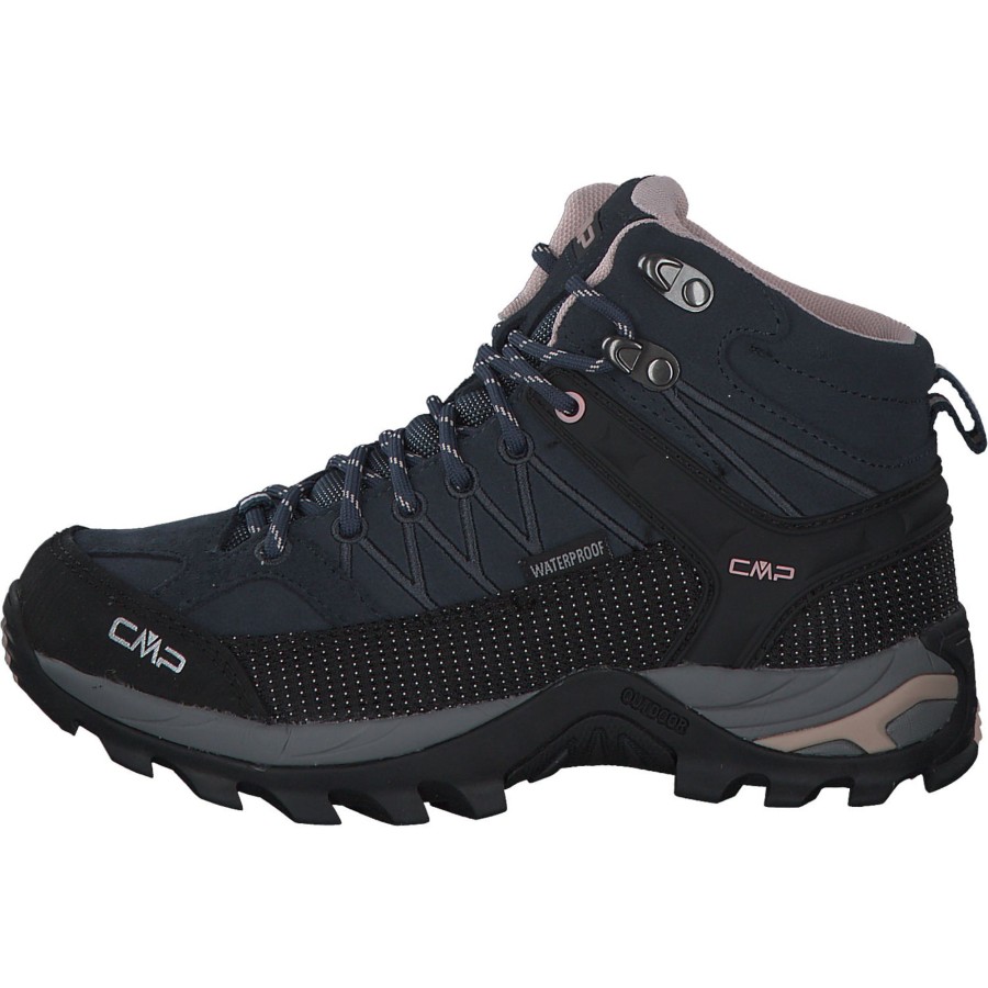 Damen CMP | Cmp Rigel Mid 3Q12946, Trekkingschuhe, Damen, Asphalt Antracite Rose