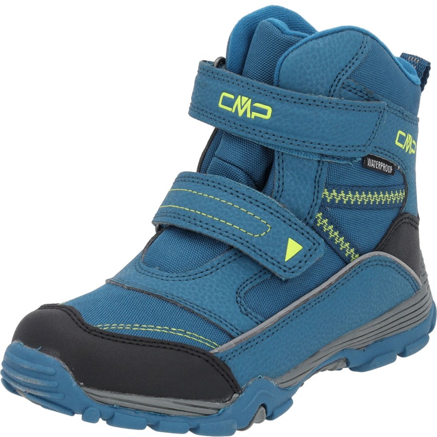 Kinder CMP | Cmp Pyry 38Q4514 M, Stiefel (Kinder), Kinder, Blau (Petrol-Yellow)